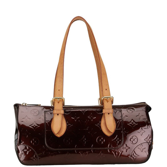 Louis Vuitton Monogram Vernis Rosewood Avenue Handbag M93510 Amarant Pearl Patent Leather Louis Vuitton