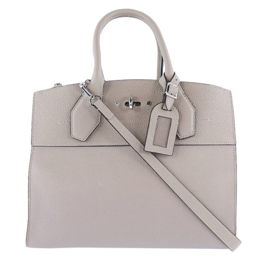 Louis Vuitton Beige Leather City steamer shoulder bag