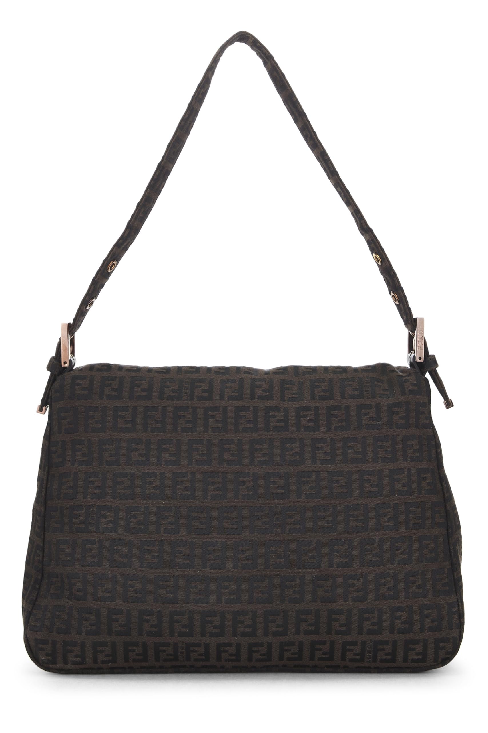Fendi, Brown Zucchino Canvas Mama, Brown