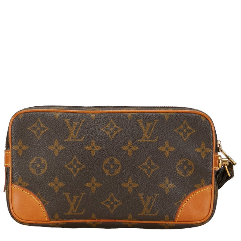 Louis Vuitton Monogram Marly Dragon PM Clutch Backpack M51827 Brown PVC Leather Louis Vuitton