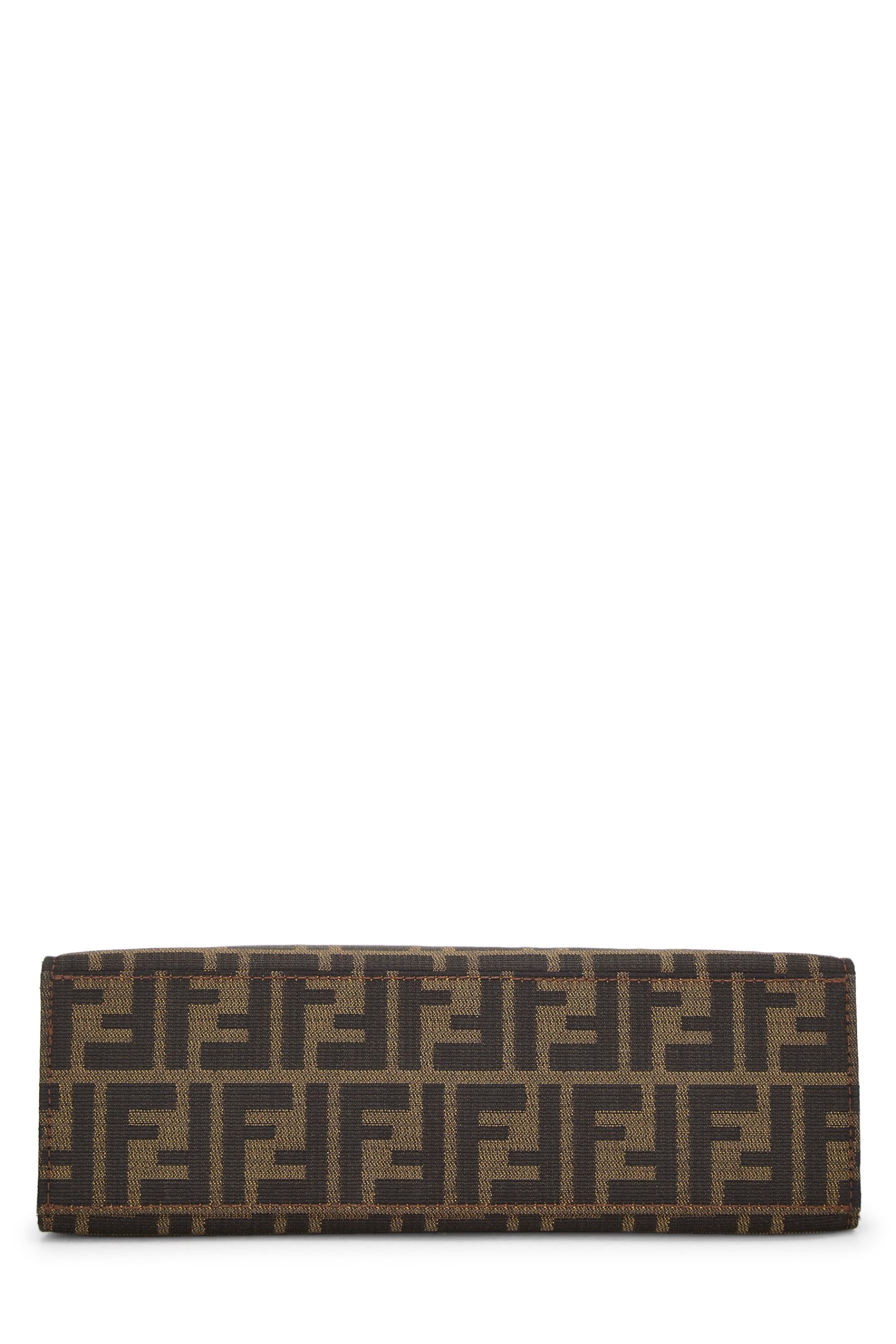 Fendi, Brown Zucca Canvas Shopping Tote Small, Brown