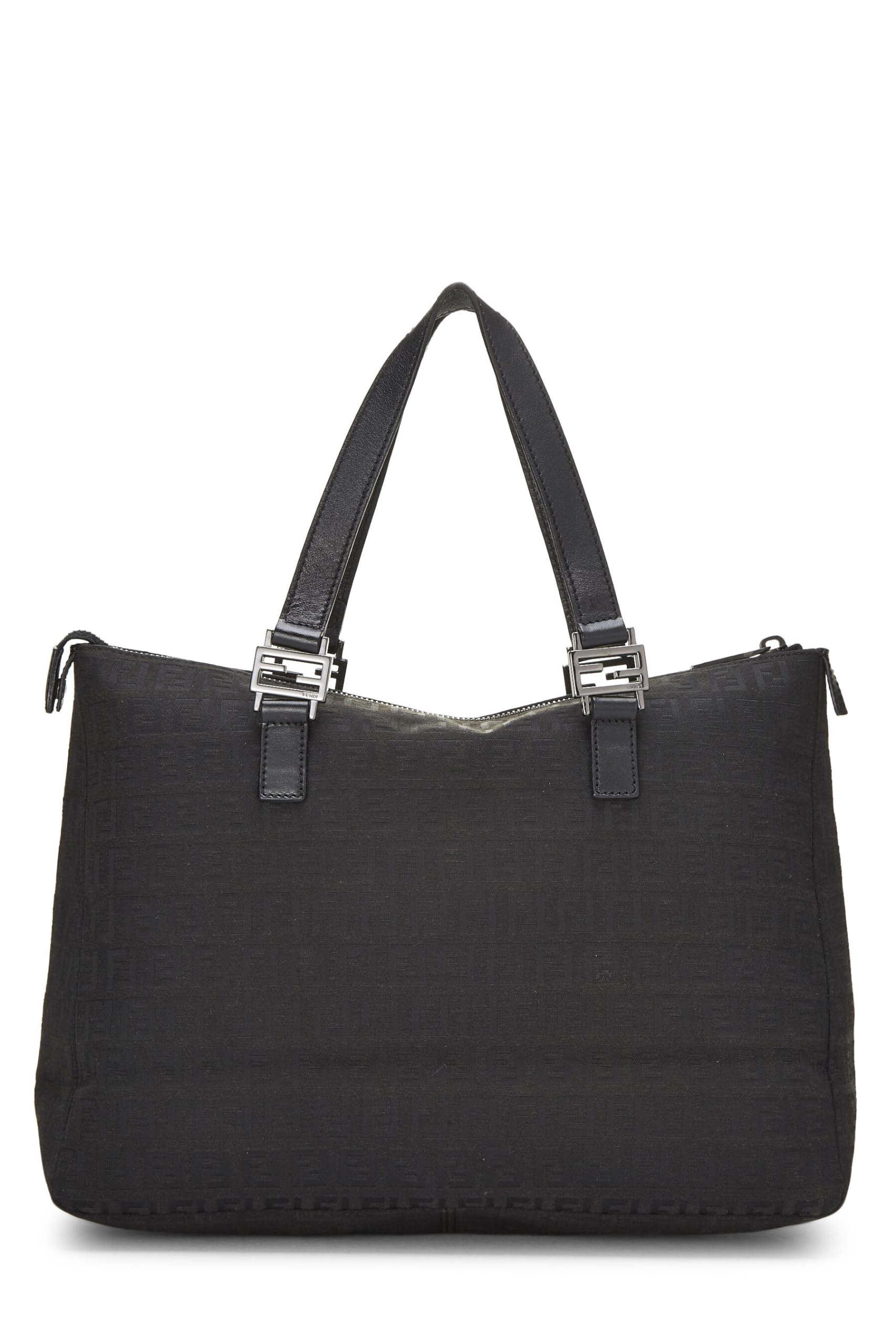 Fendi, Black Zucchino Canvas Tote, Black