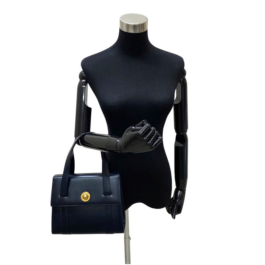 CELINE Shoulder Bag Calfskin, Leather Navy Star ball Women