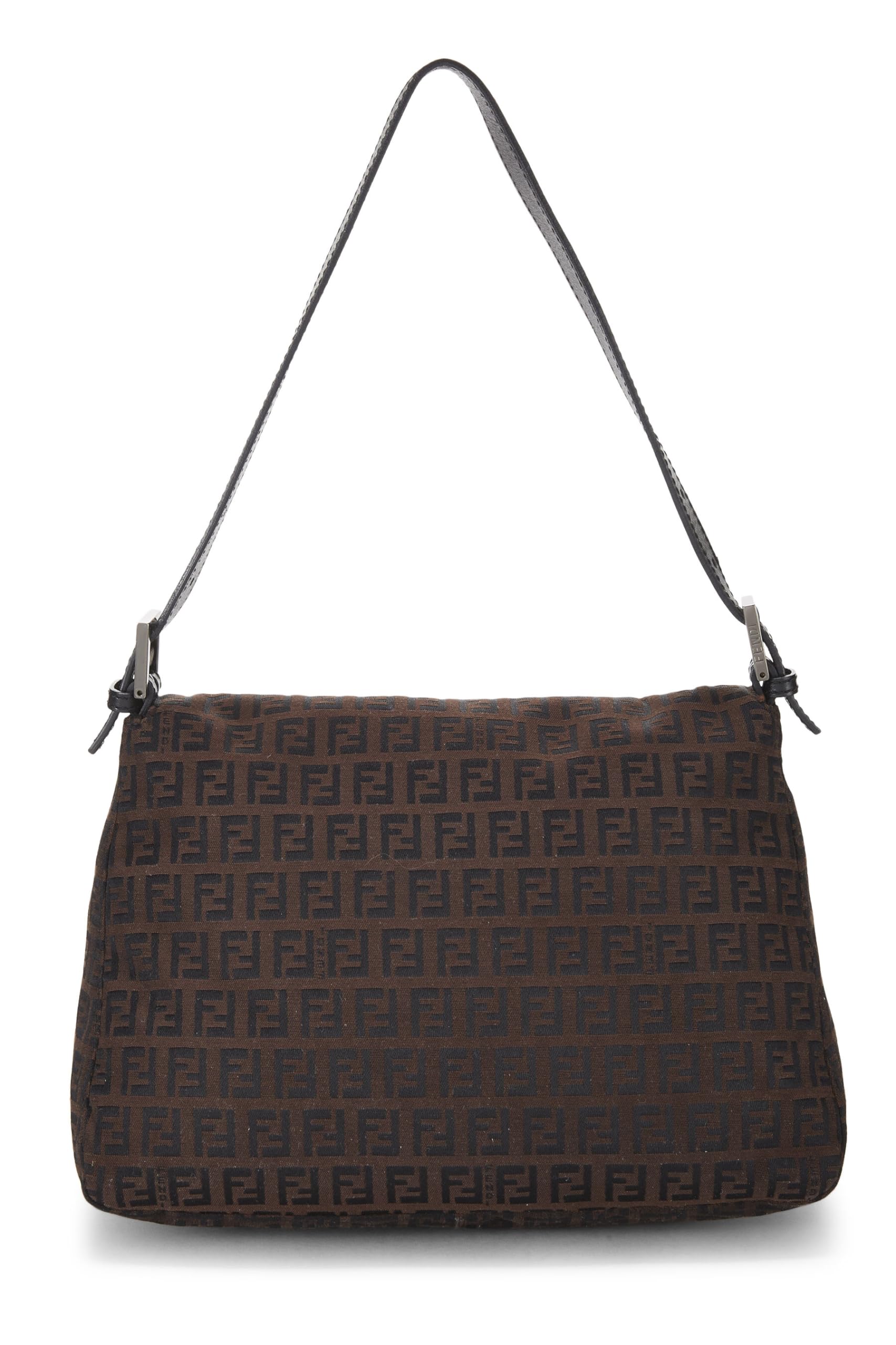 Fendi, Brown Zucchino Canvas Mama, Black