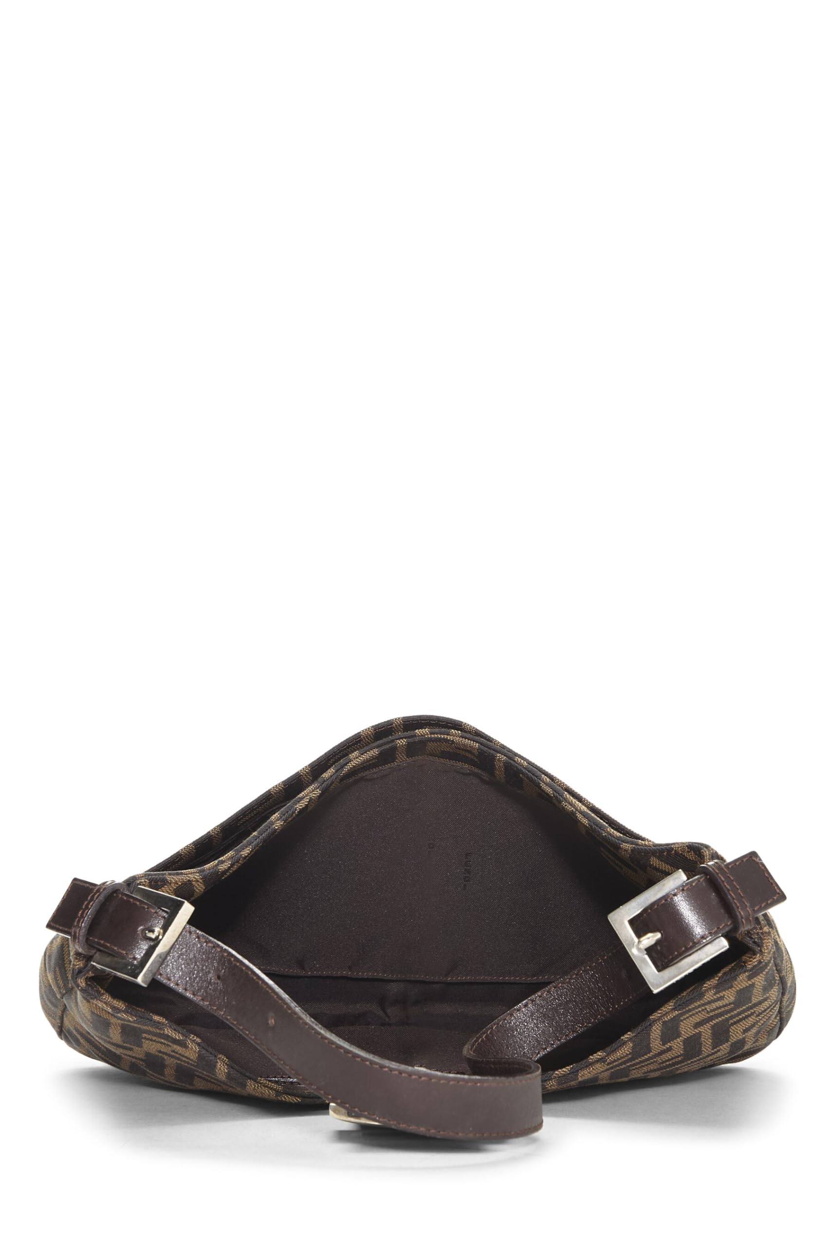 Fendi, Brown Zucca Canvas Shoulder Bag, Brown