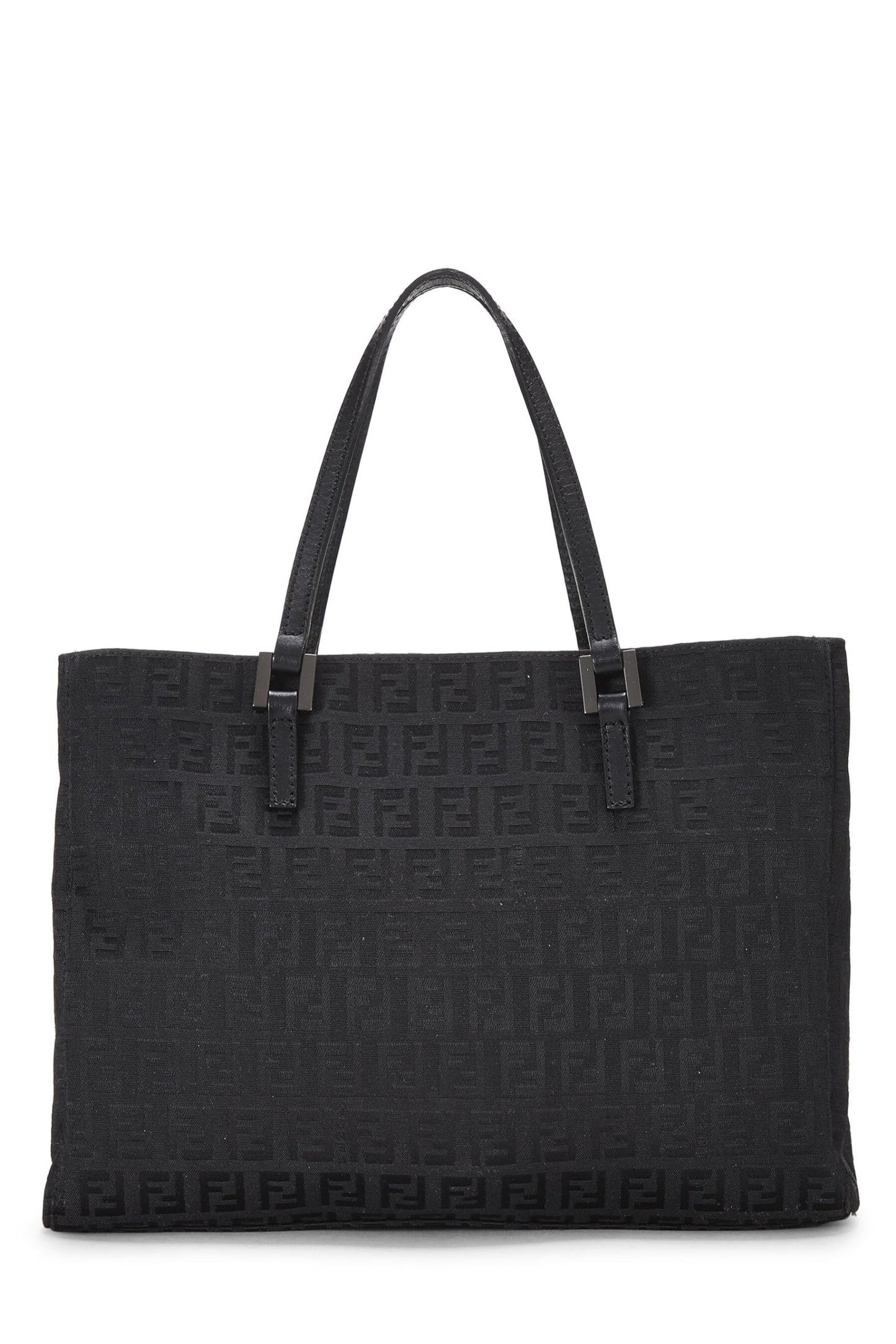 Fendi, Pink Zucchino Canvas Tote Small, Black