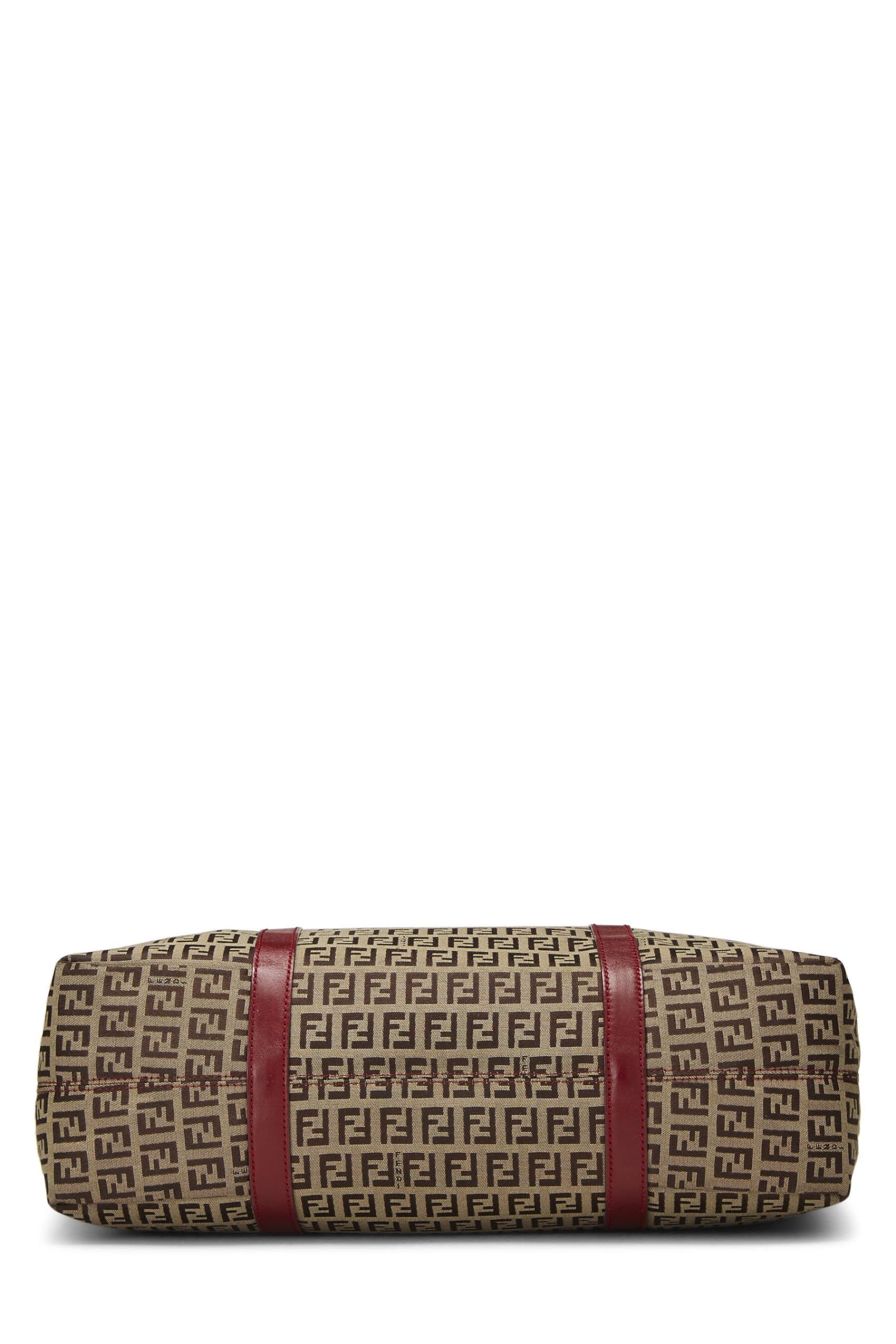 Fendi, Red Zucchino Canvas Tote, Red