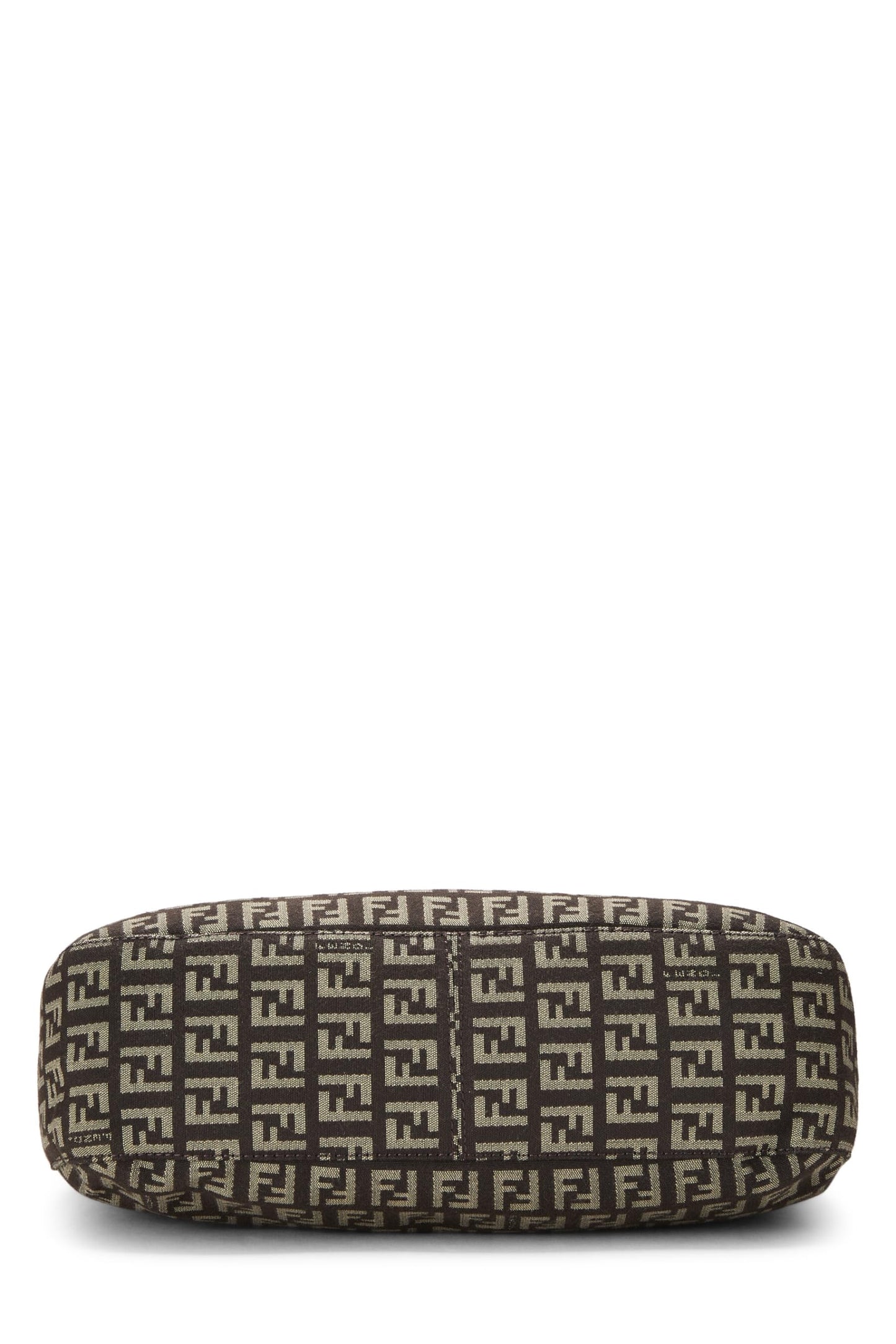 Fendi, Brown Zucchino Canvas Shoulder Bag, Brown