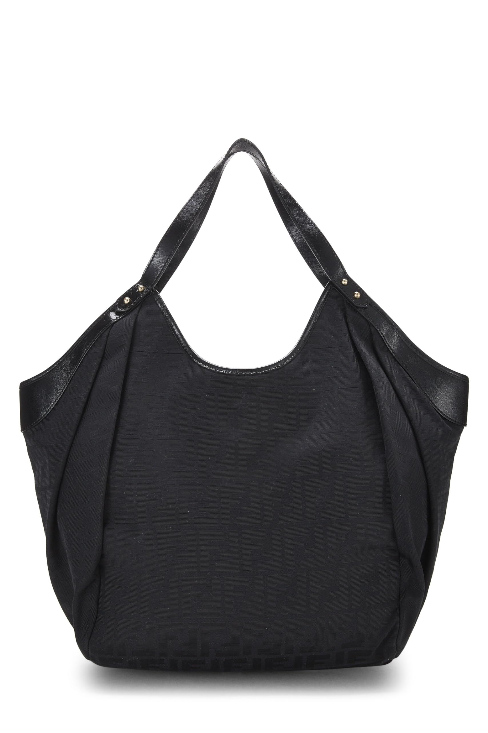 Fendi, Black Zucca Canvas Chef Pocket Tote Large, Black