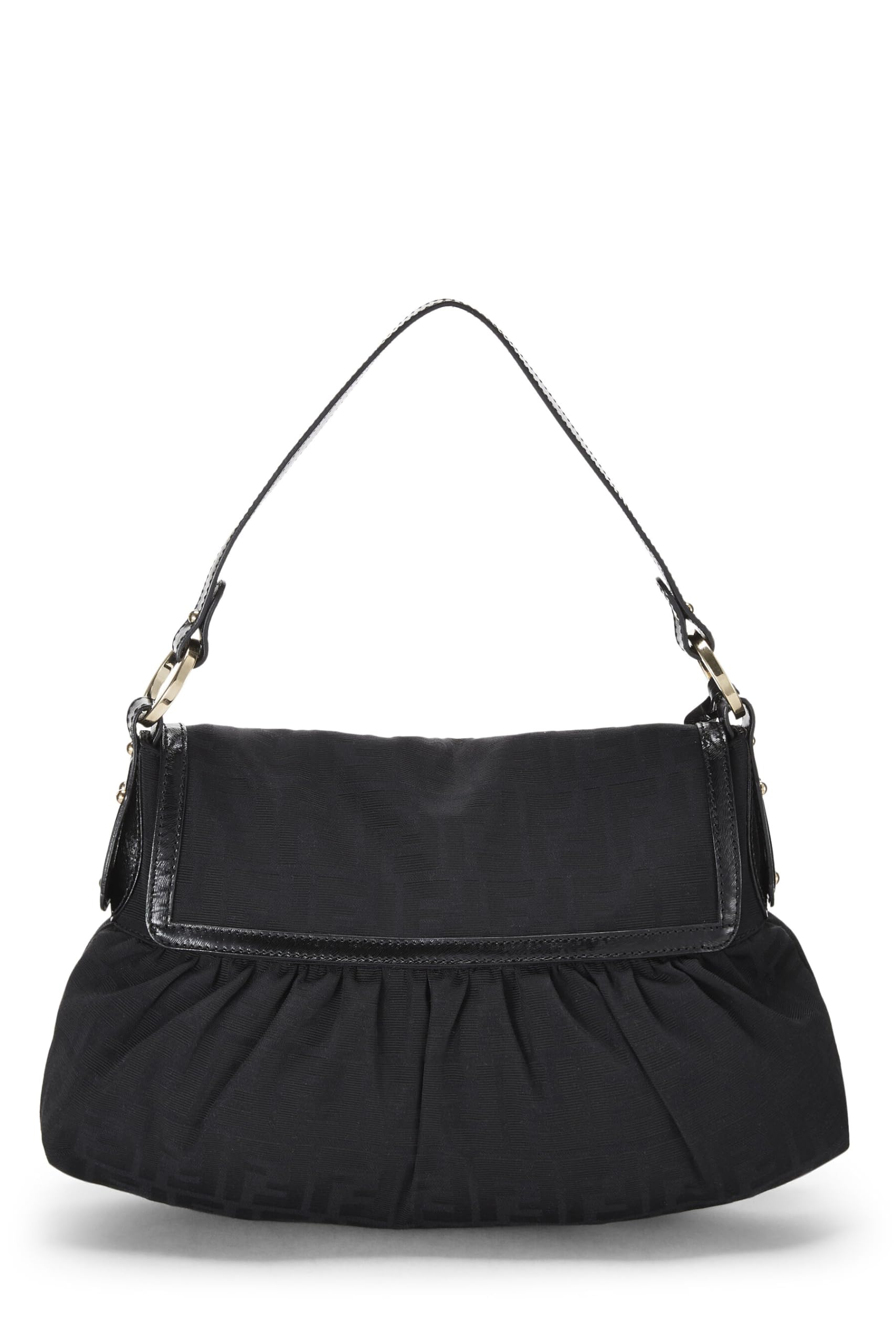 Fendi, Black Zucca Canvas Chef Medium, Black