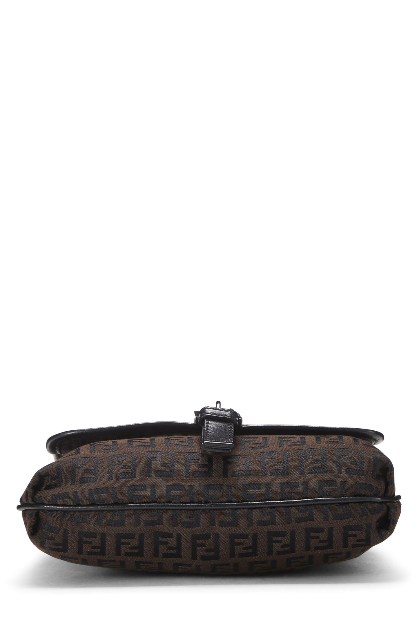 Fendi, Brown Zucchino Canvas Crossbody Small, Brown