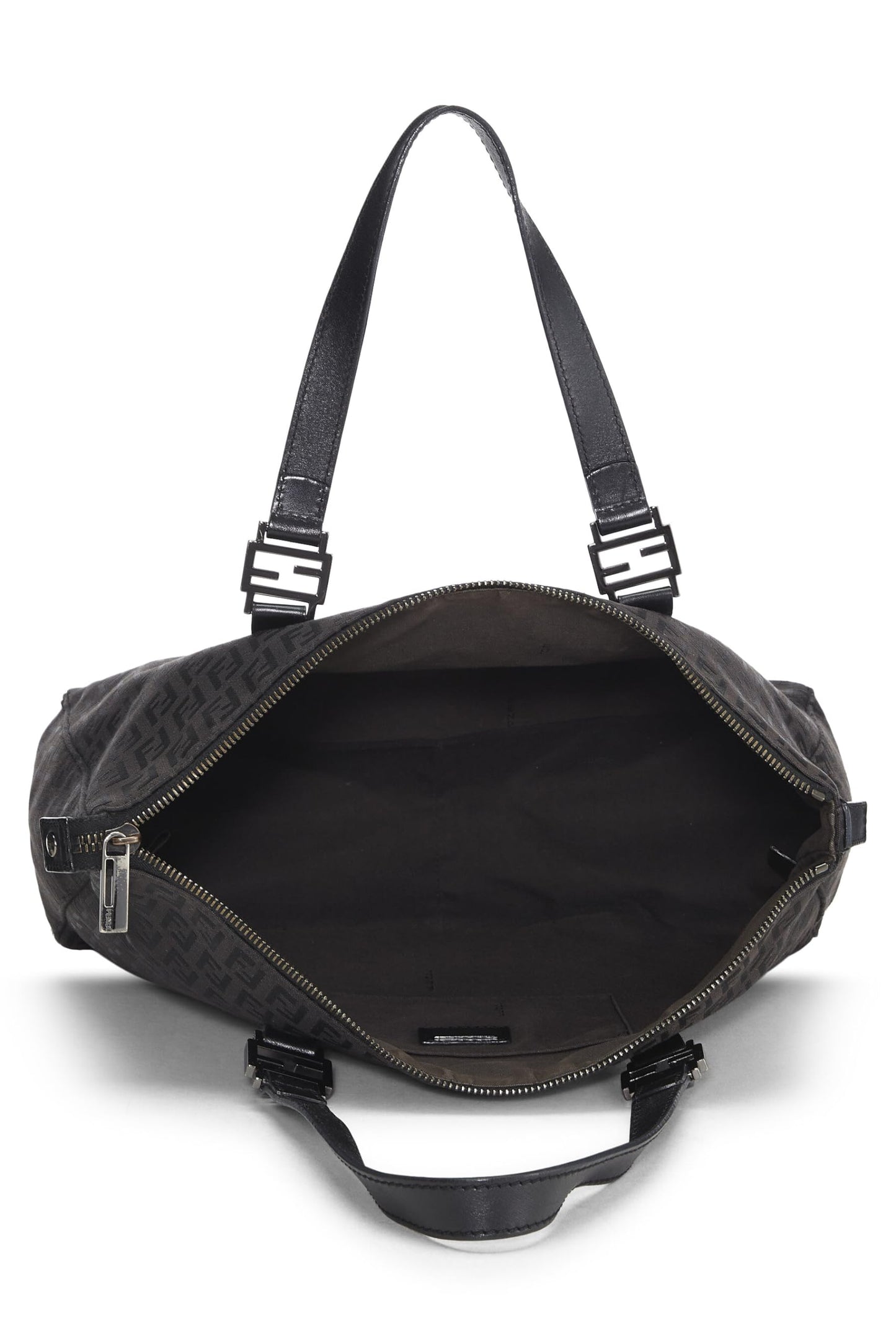 Fendi, Black Zucchino Canvas Tote Small, Black