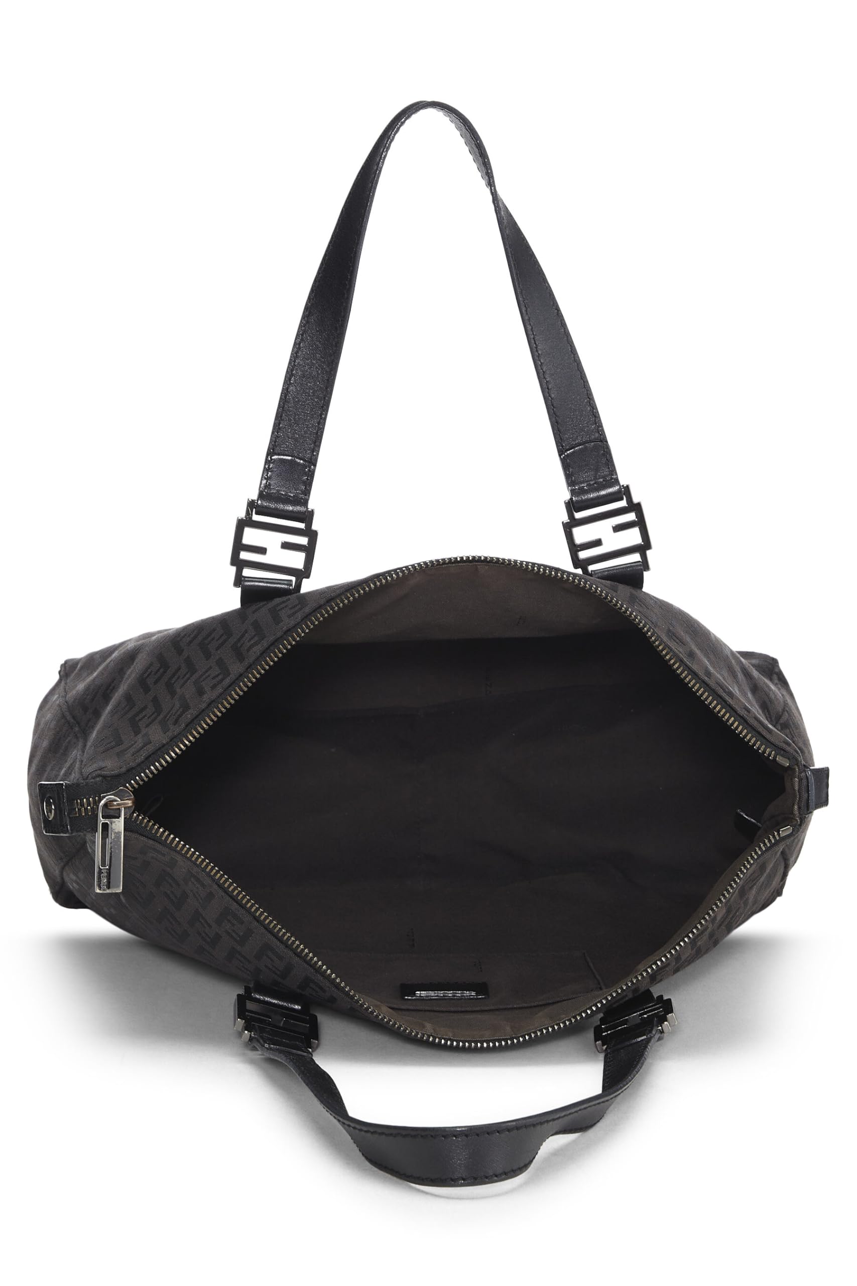 Fendi, Black Zucchino Canvas Tote Small, Black