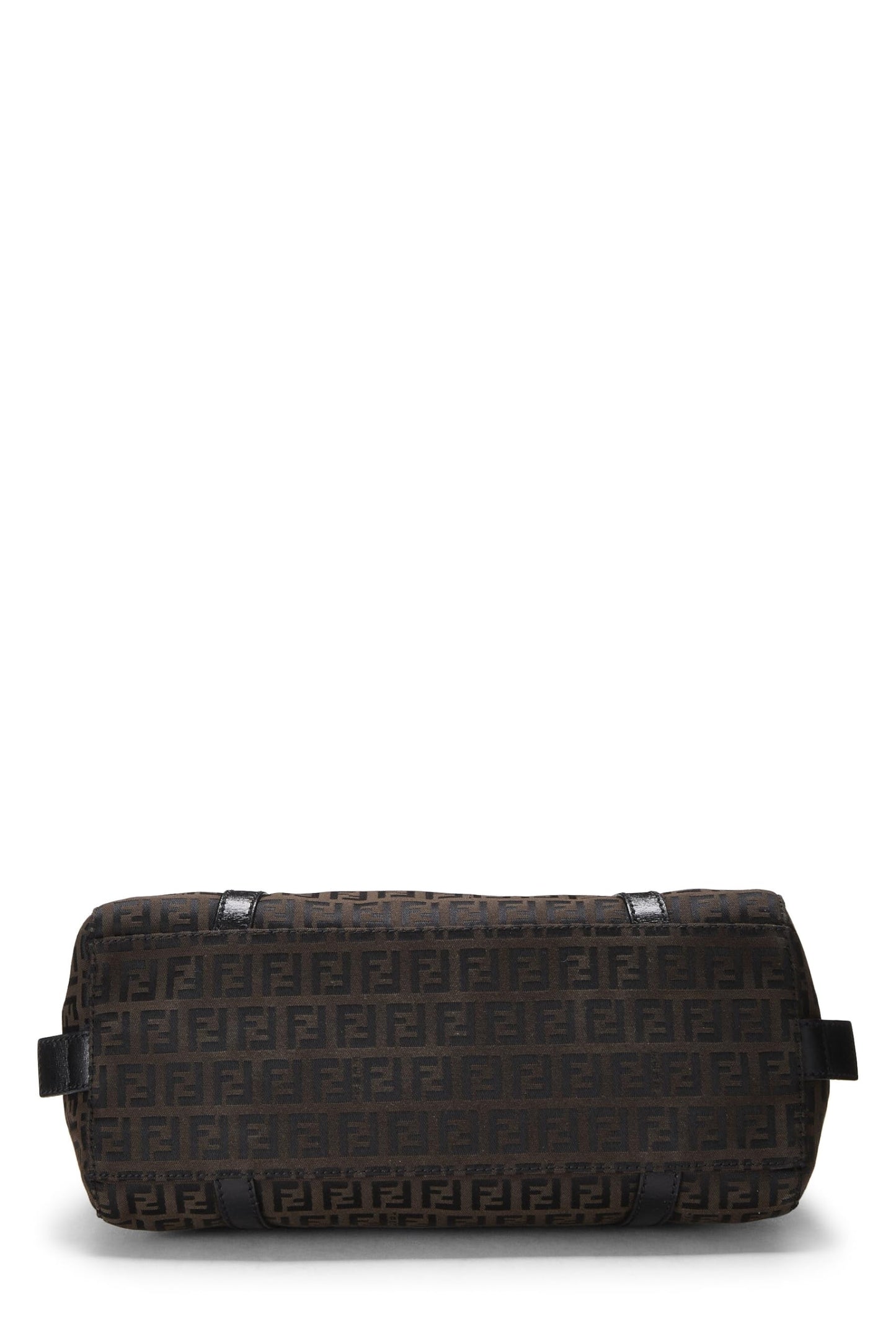 Fendi, Brown Zucchino Canvas Shoulder Bag, Brown