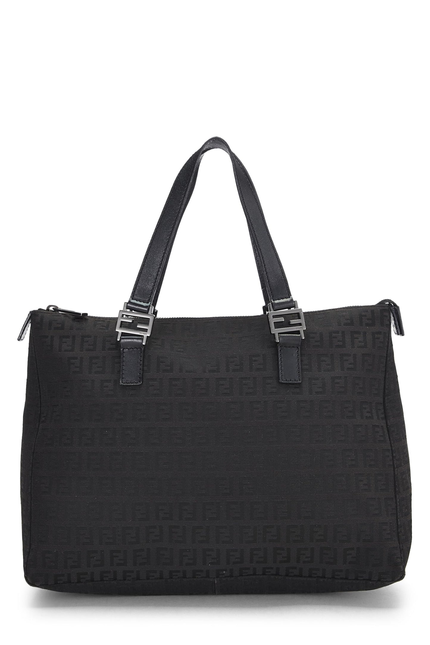 Fendi, Black Zucchino Canvas Tote Small, Black