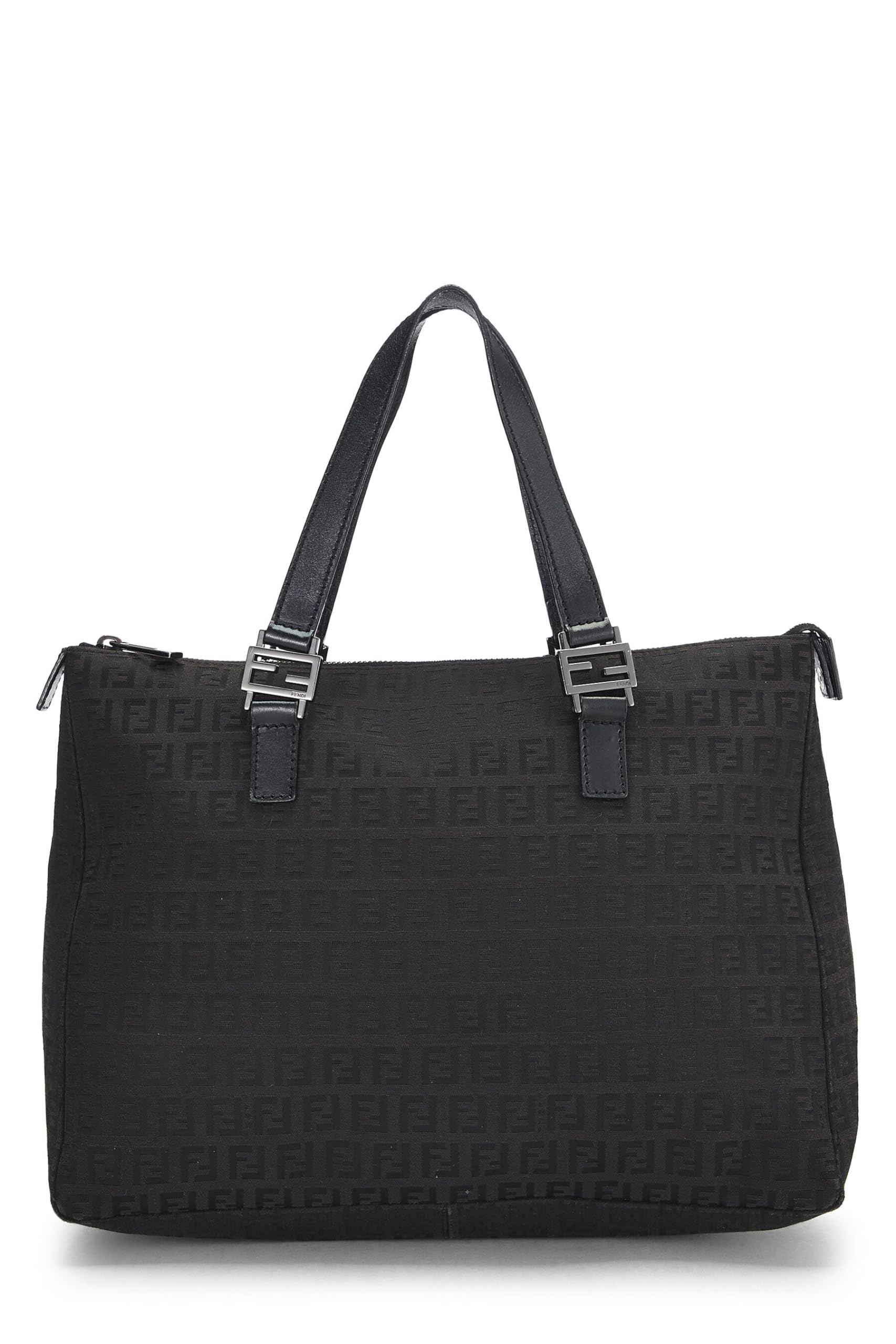 Fendi, Black Zucchino Canvas Tote Small, Black