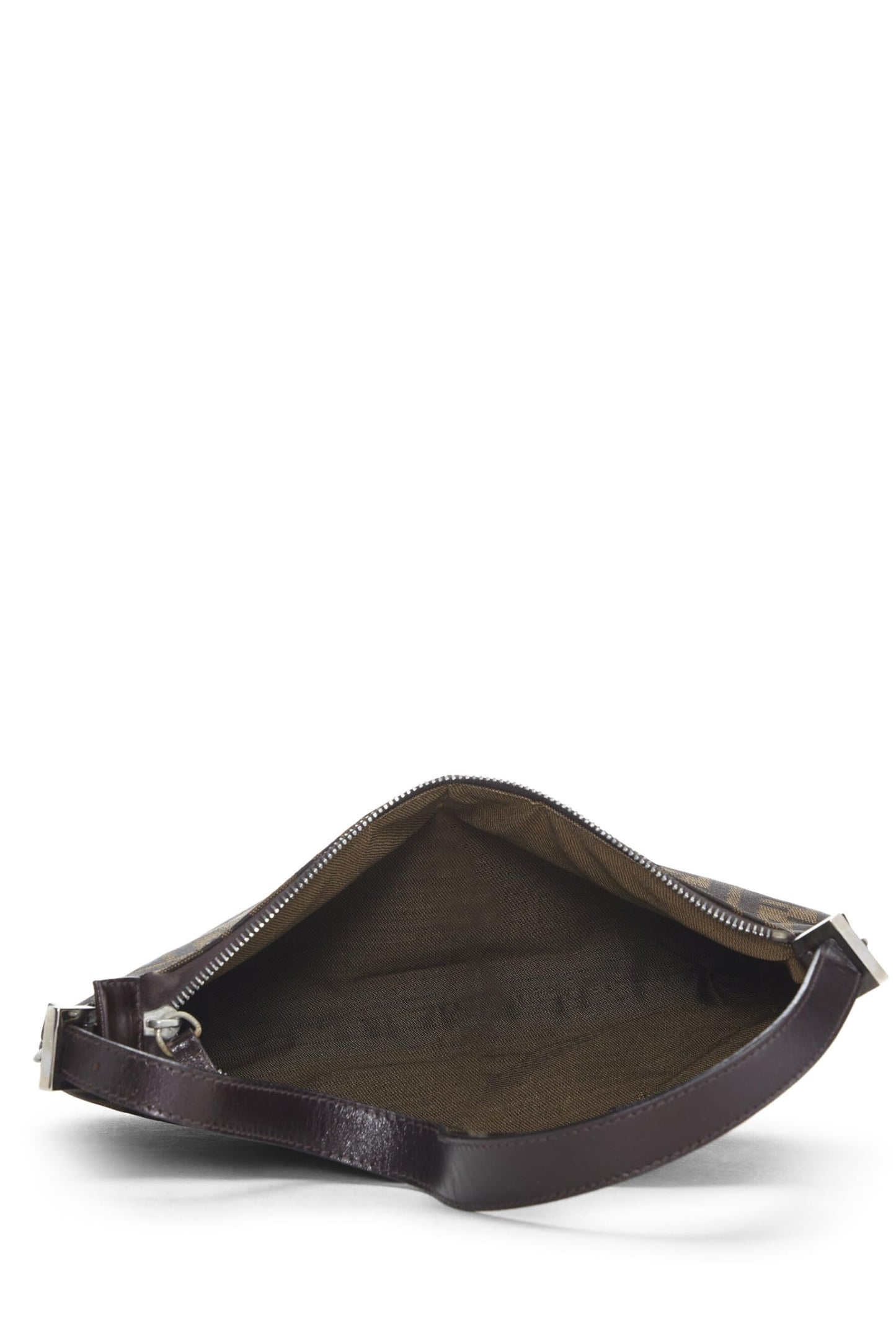 Fendi, Brown Zucca Canvas Shoulder Bag, Brown