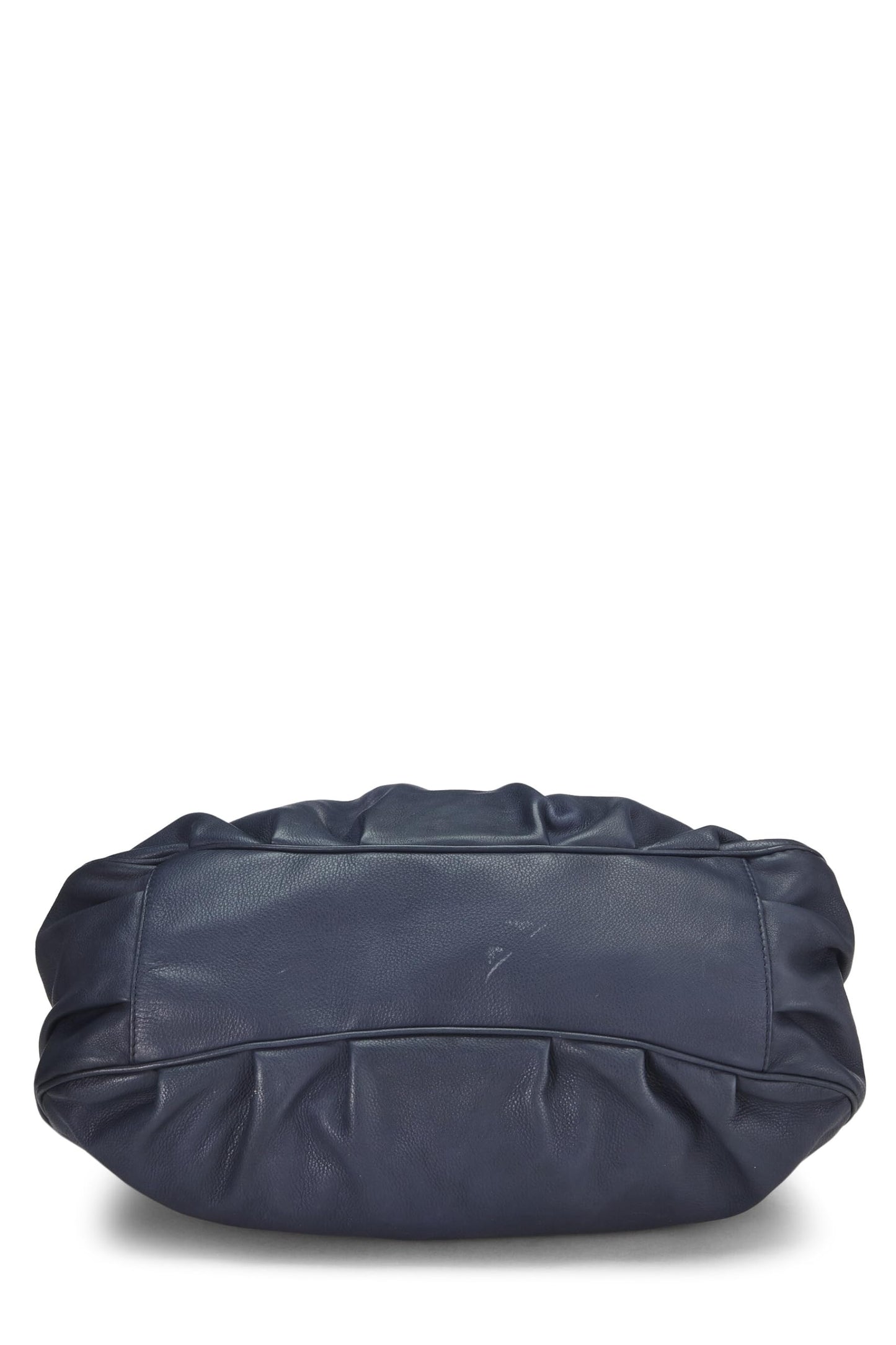 Fendi, Blue Leather Mia Large, Blue