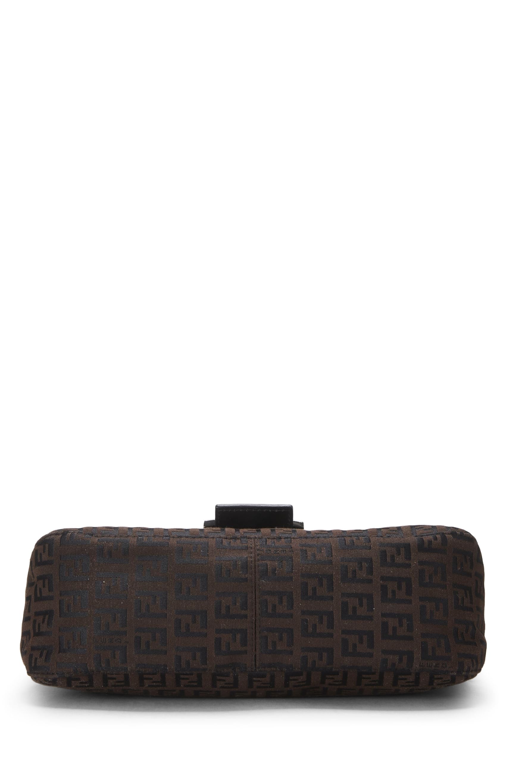 Fendi, Brown Nylon Zucchino Shoulder Bag, Brown