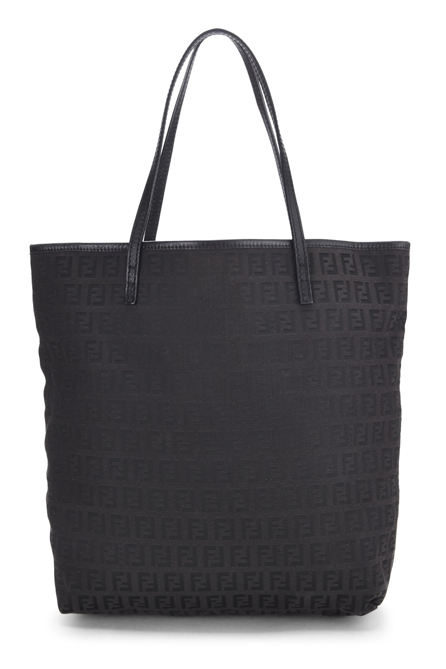 Fendi, Black Zucchino Canvas Tote Small, Black