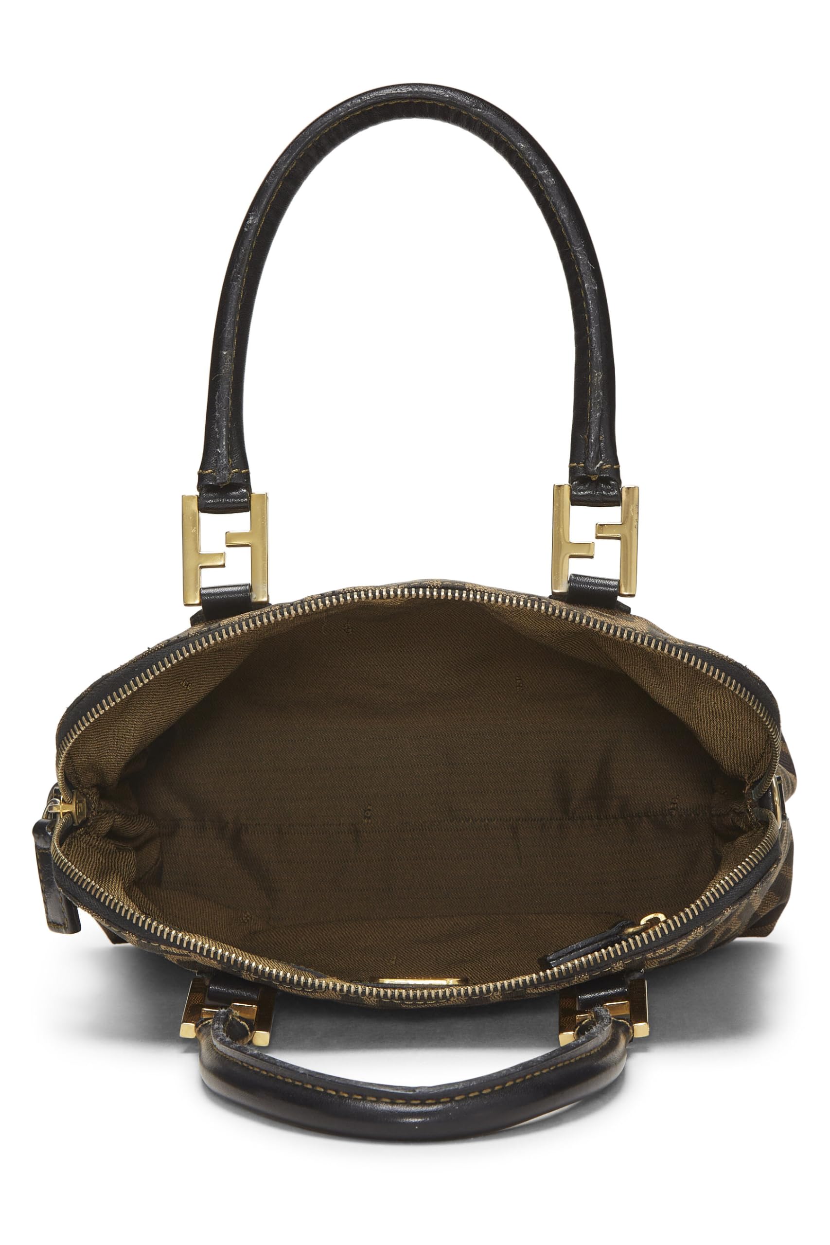 Fendi, Zucca Canvas Handbag, Black