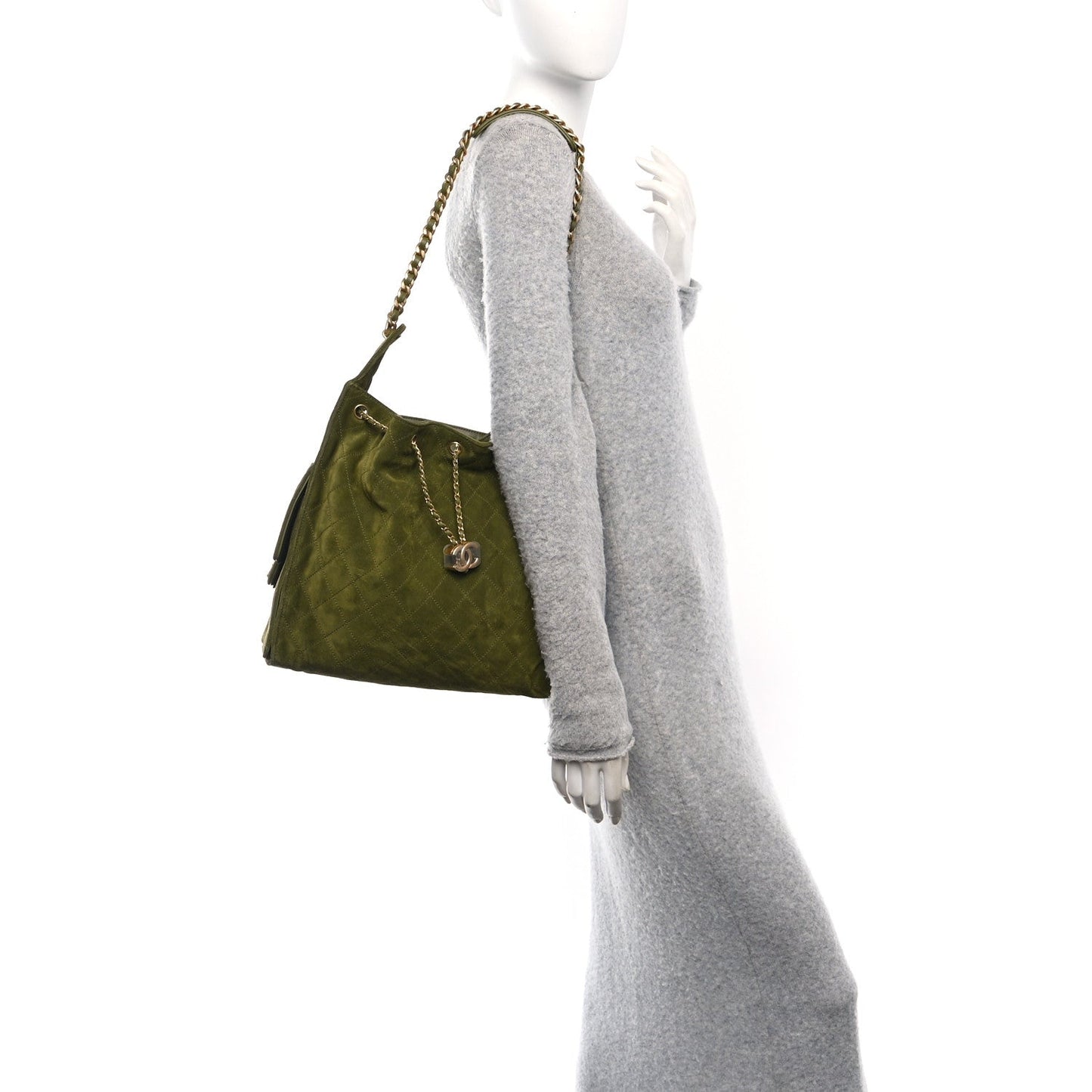 Chanel Suede Quilted Medium Chanel 25 Handbag - Rovelle Bags