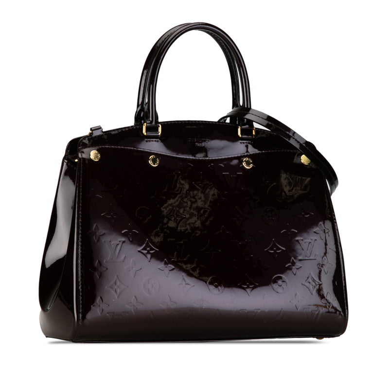Louis Vuitton Monogram Vernis Blair MM Handbag Shoulder Bag 2WAY M50597 Amarant Patent Leather Louis Vuitton