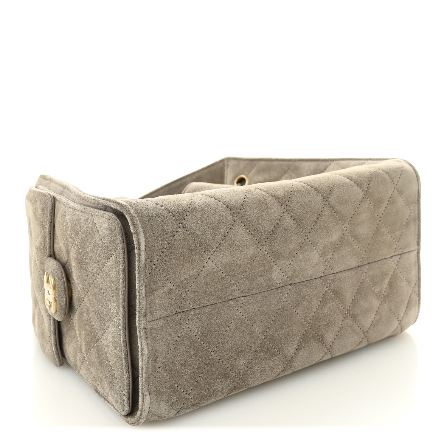 Chanel Suede Quilted Small Chanel 25 Handbag - Rovelle Bags