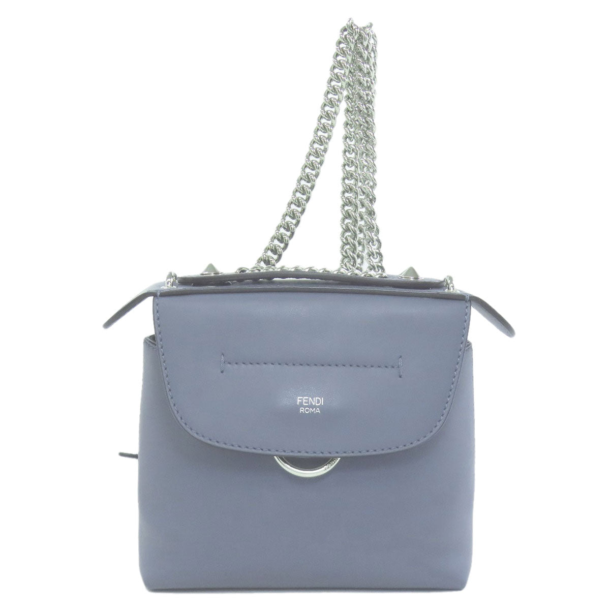 FENDI Backpack Calfskin blue Bag to School Mini 2WAY