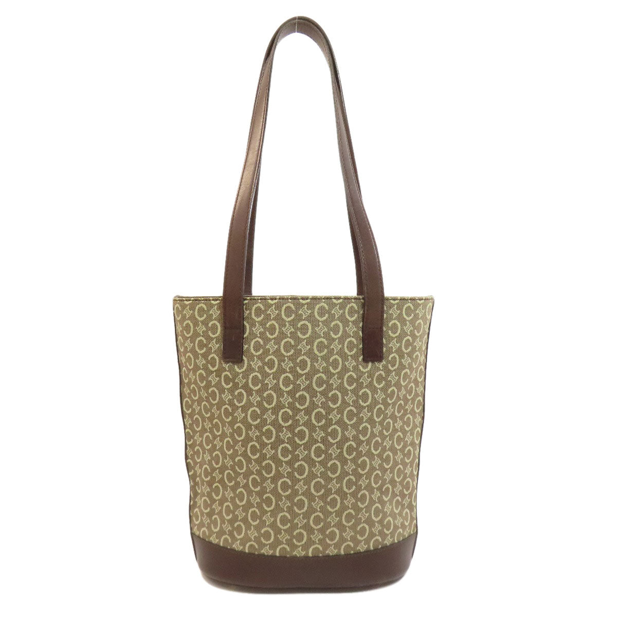 CELINE Tote Bag canvas Brown C Macadam