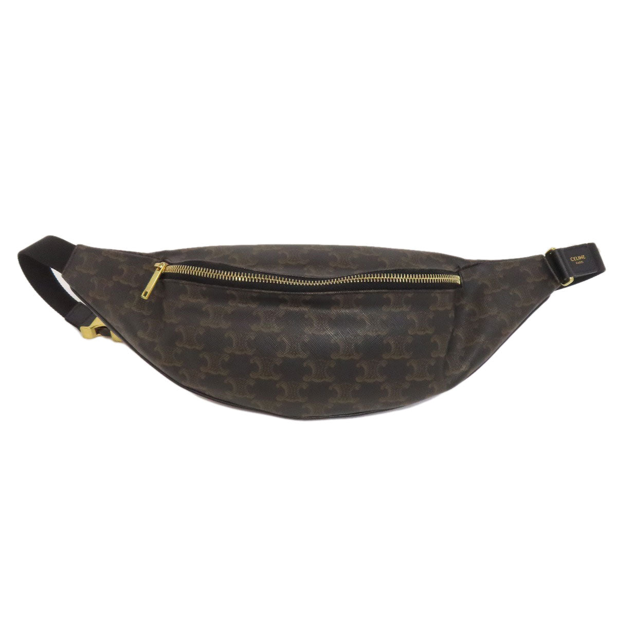 CELINE Sling bag PVC Brown Triomphe Women