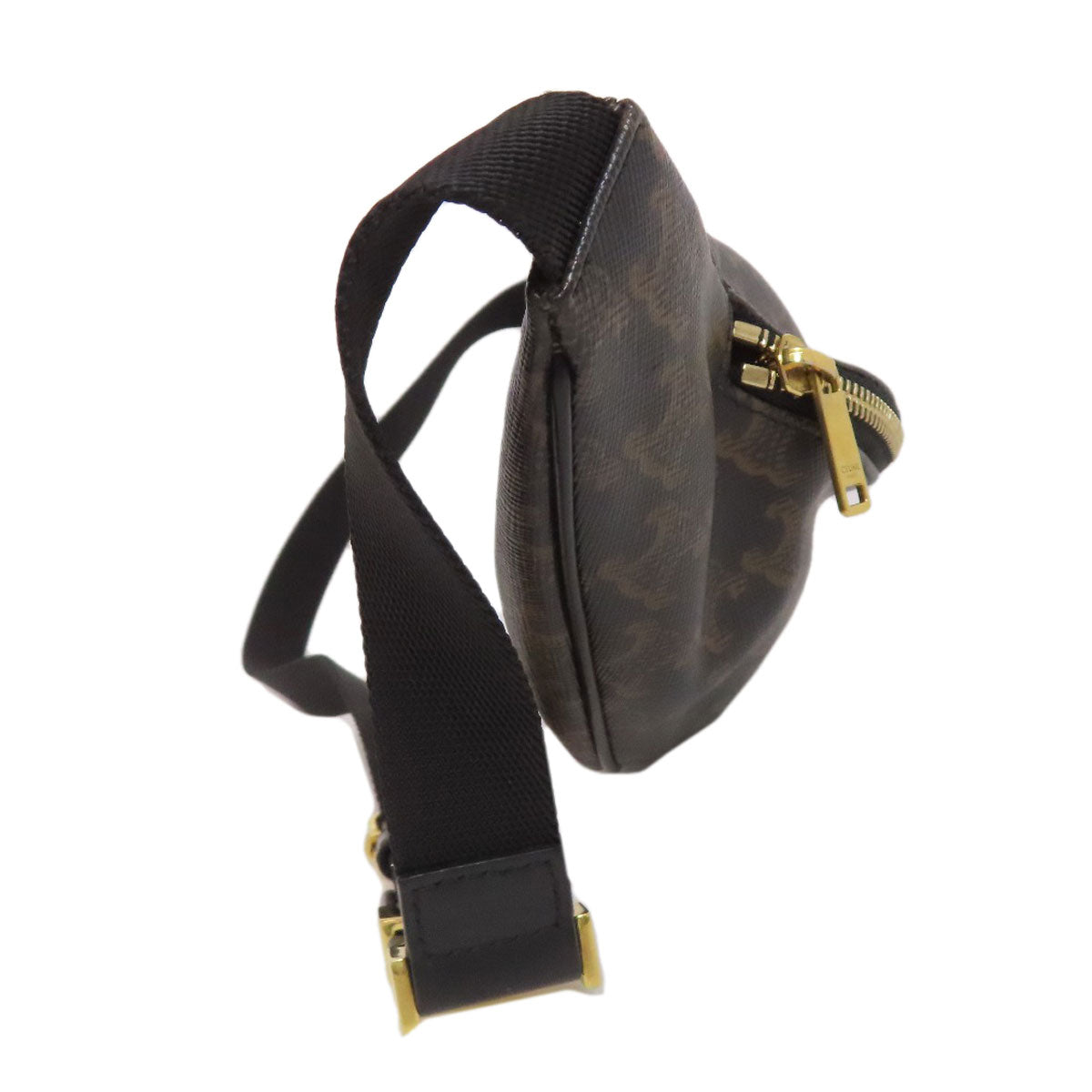 CELINE Sling bag PVC Brown Triomphe Women