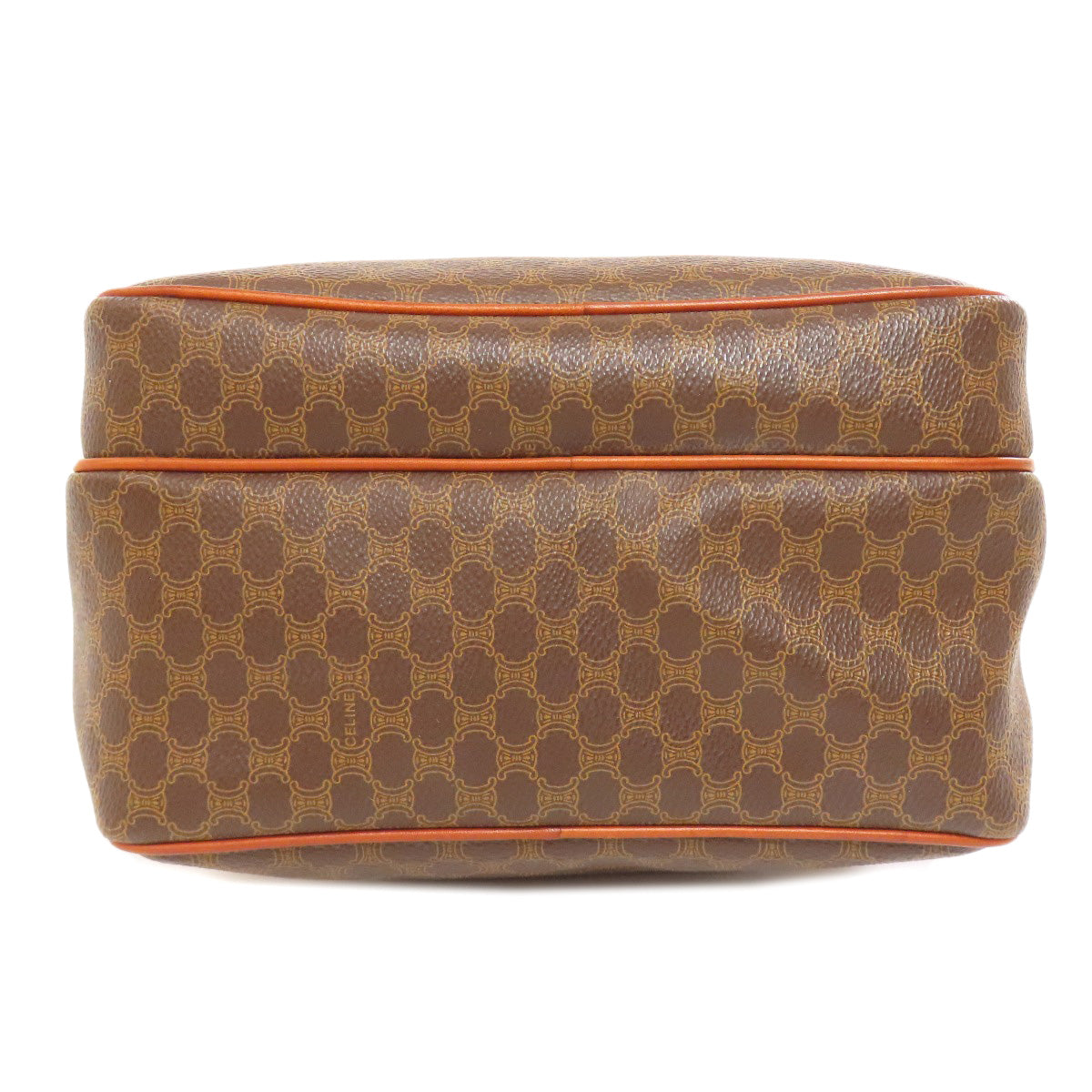 CELINE Shoulder Bag PVC Brown Macadam 2WAY Women