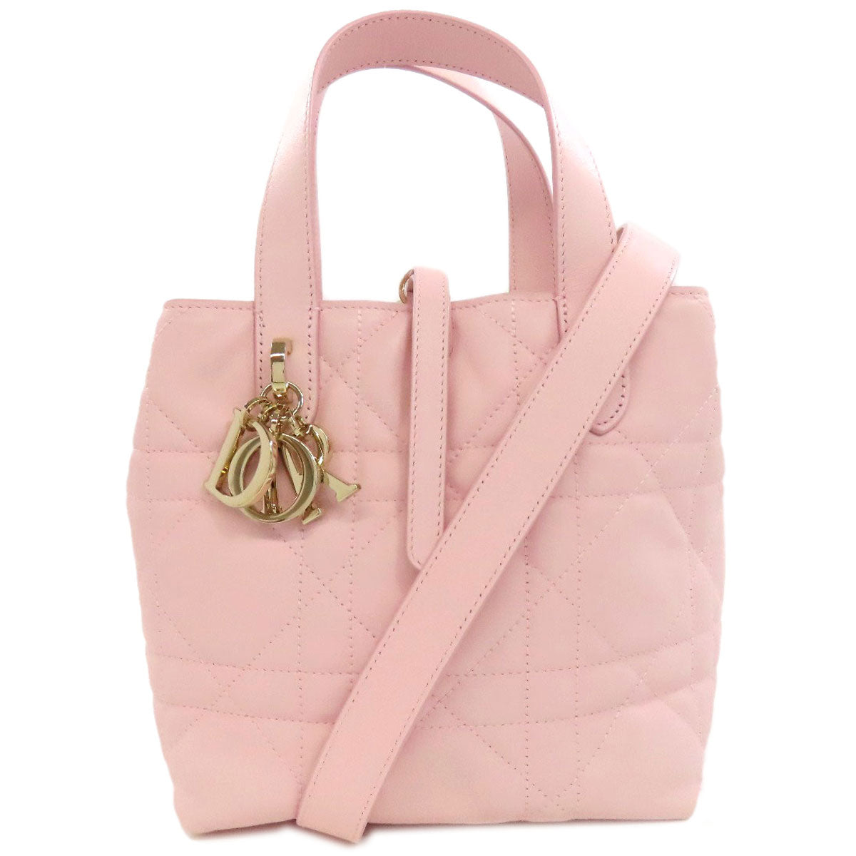 Christian Dior Handbag Calfskin pink Toujour 2WAY Women