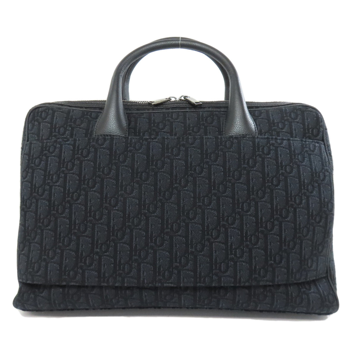 Christian Dior Business bag canvas black Trotter Pattern 2WAY