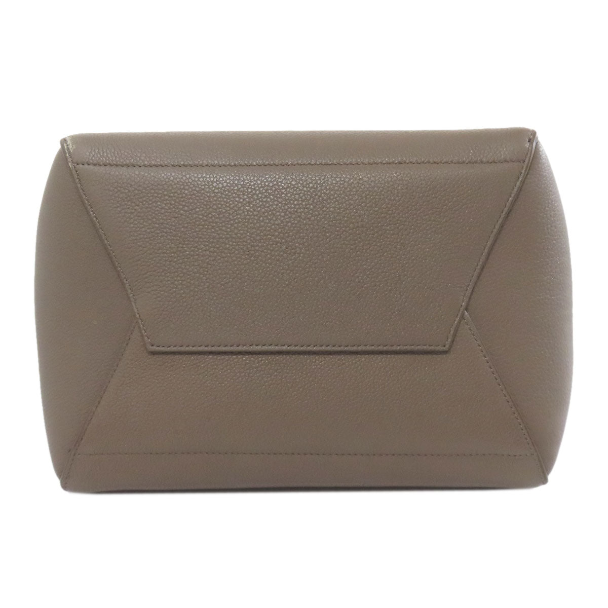 CELINE Tote Bag leather Brown Sangle Bucket