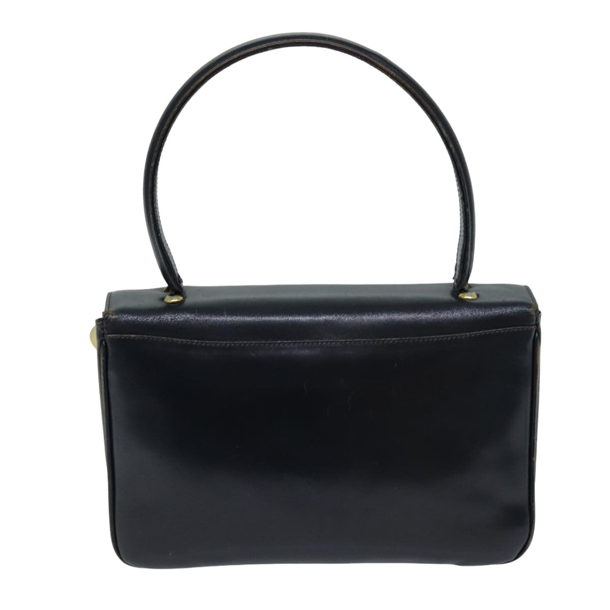 Luxury CELINE Hand Bag Leather Navy 76089