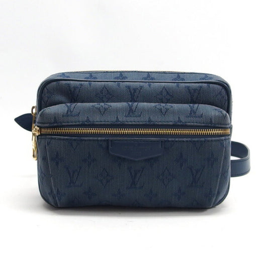 Louis Vuitton Monogram blue blue Leather Shoulder Bag
