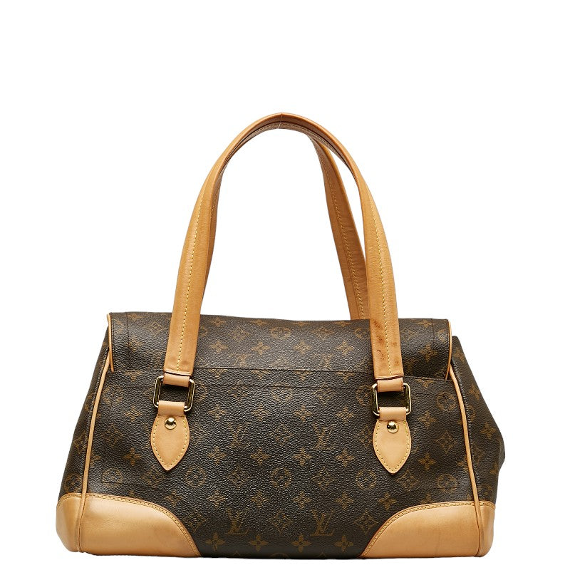 Louis Vuitton Monogram Beverly GM Handbag M40120 Brown PVC Leather Louis Vuitton