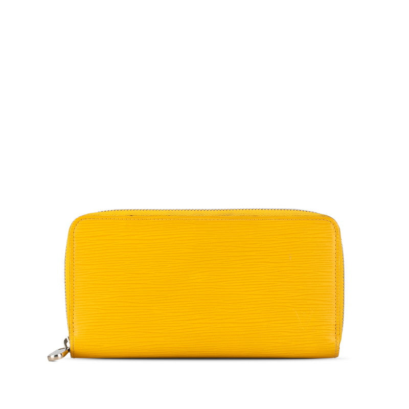 Louis Vuitton Epi Zippie Wallet Round Fashner Long Wallet M81229 Sunflower Yellow Leather Louis Vuitton Wallet