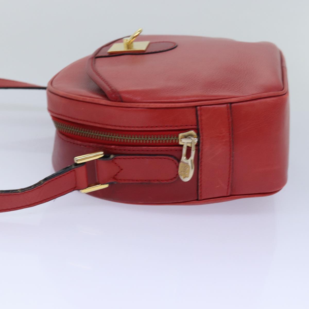 Luxury CELINE Shoulder Bag Leather Red 77720