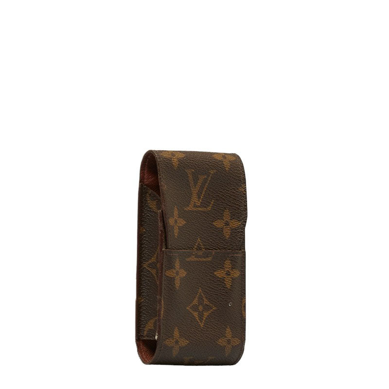 Louis Vuitton Monogram Cigarette Case M63024 Brown PVC Leather Louis Vuitton