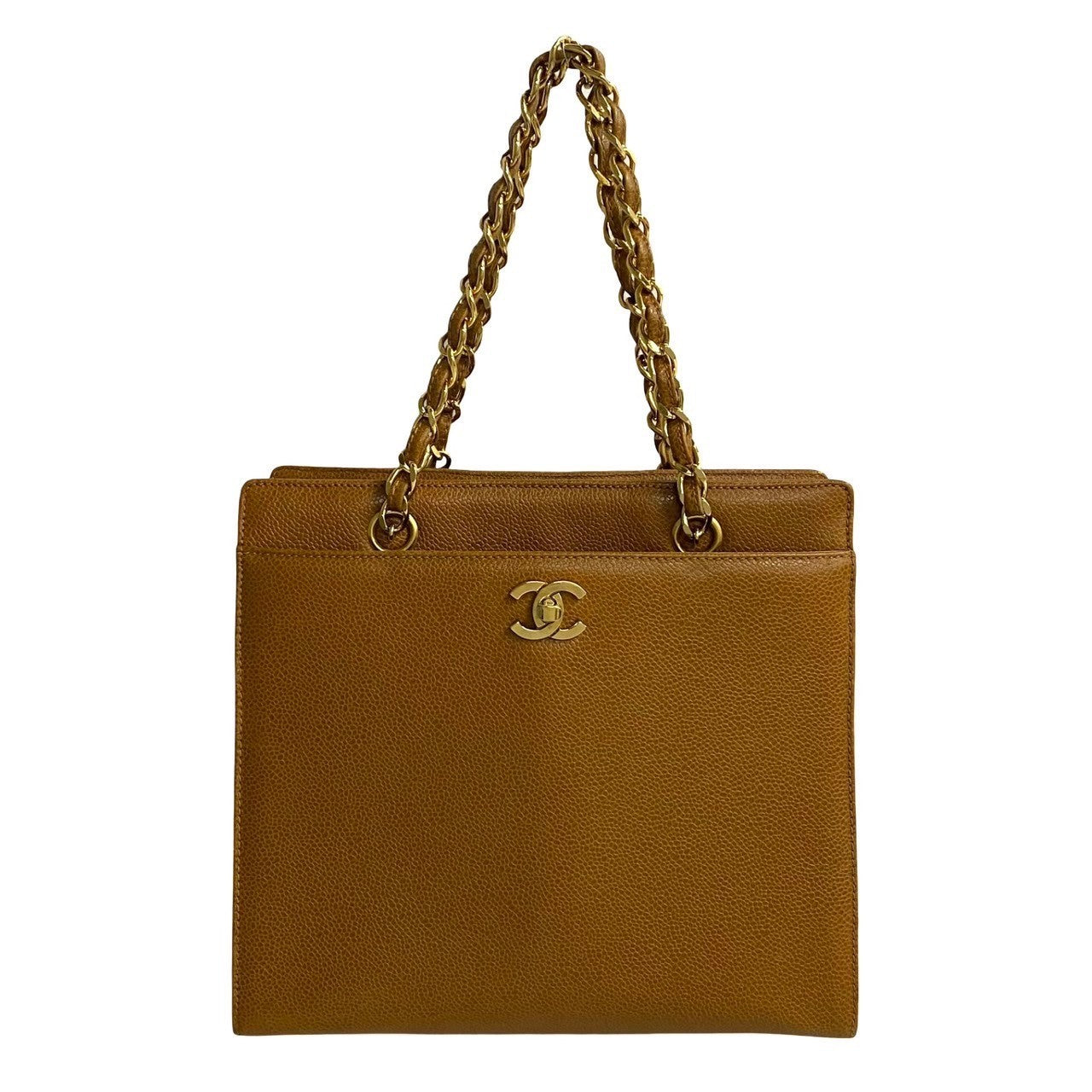 Chanel Coco Mark Leather Handbag - Rovelle Bags