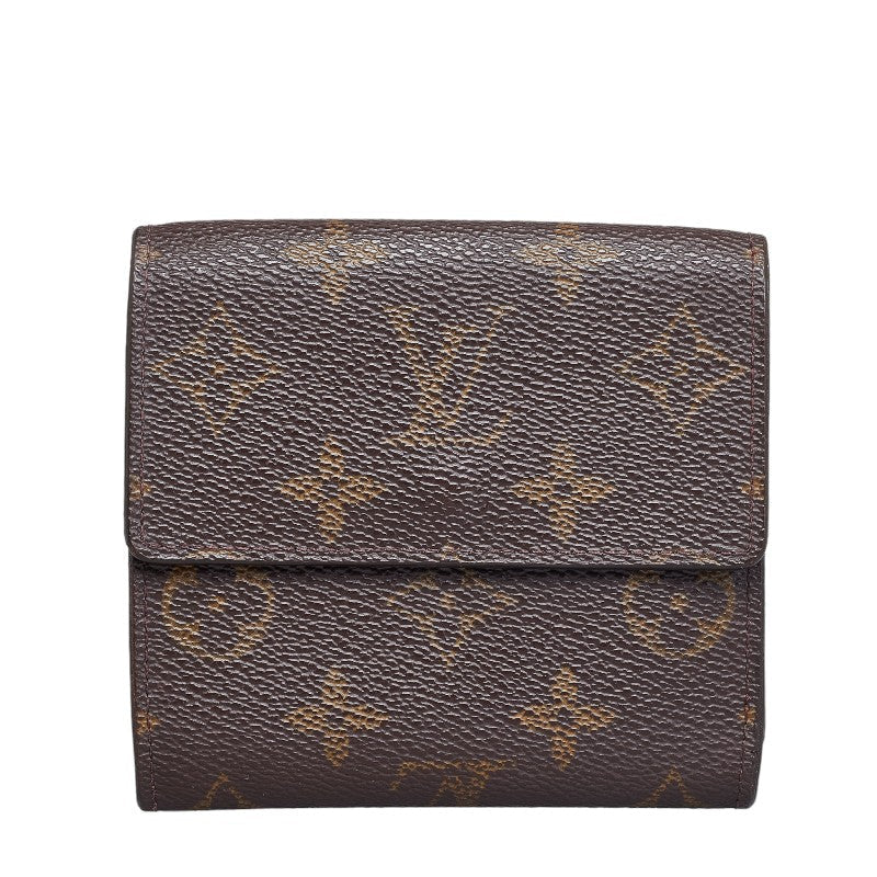 Louis Vuitton Monograms Portmoney Vie Cult Credy Three Folded Wallet M61652 Brown PVC Leather Louis Vuitton