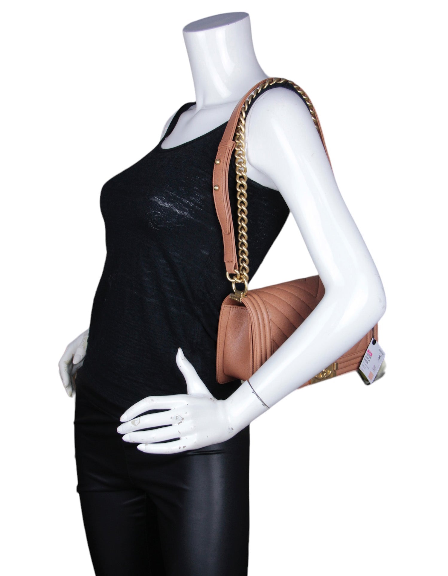 Chanel 2023 NWT Tan Caviar Leather Handbag - Rovelle Bags