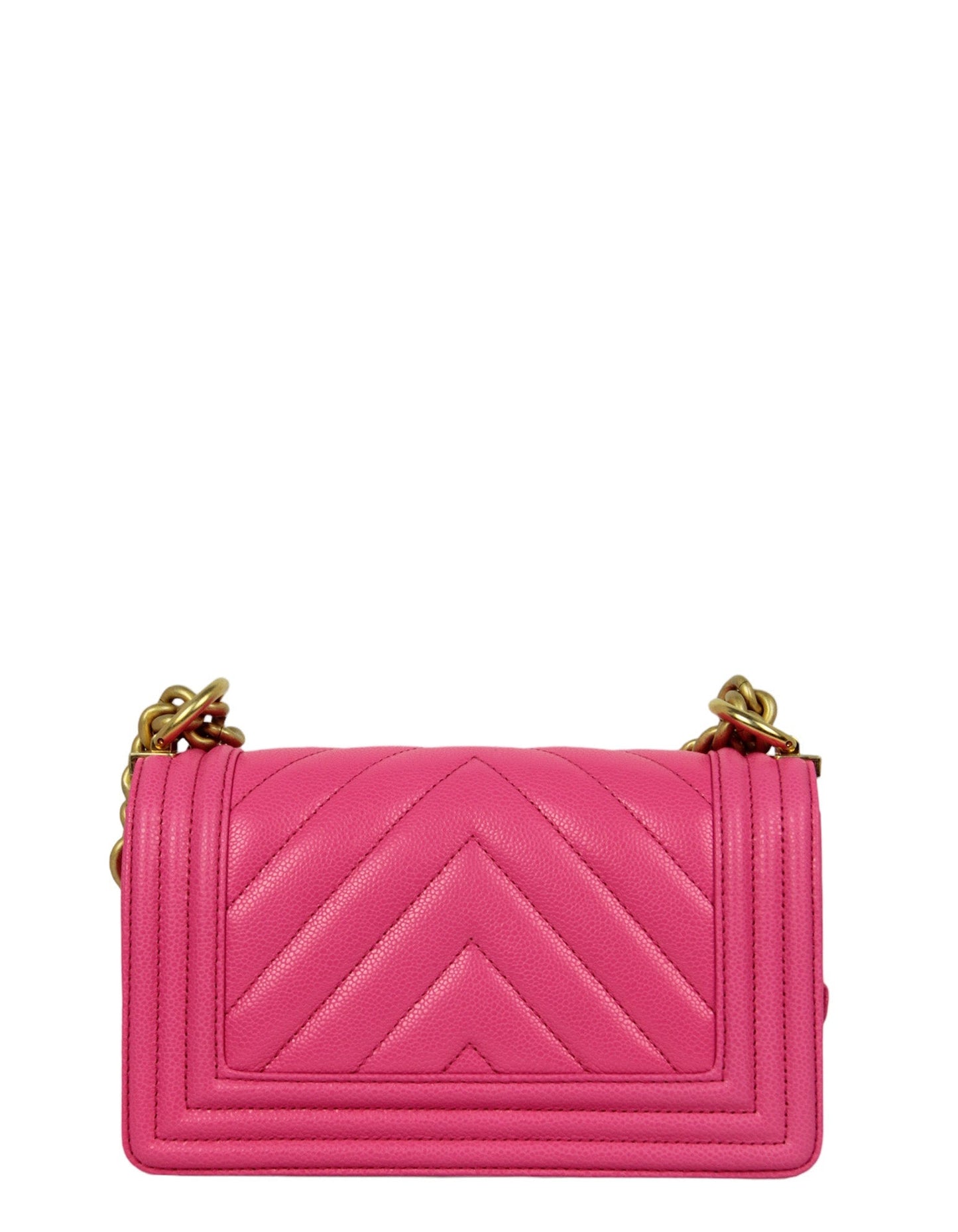 Chanel 2024C Fuchsia Neon Pink Caviar Handbag - Rovelle Bags