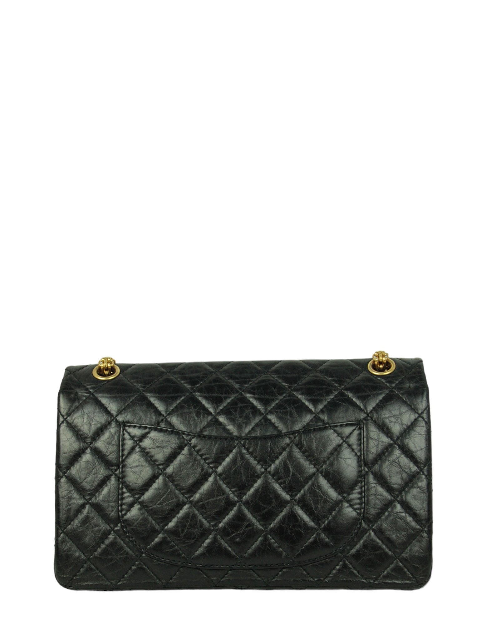 Chanel Black Calfskin Quilted 2.55 Reissue Flap Bag - Rovelle Bags
