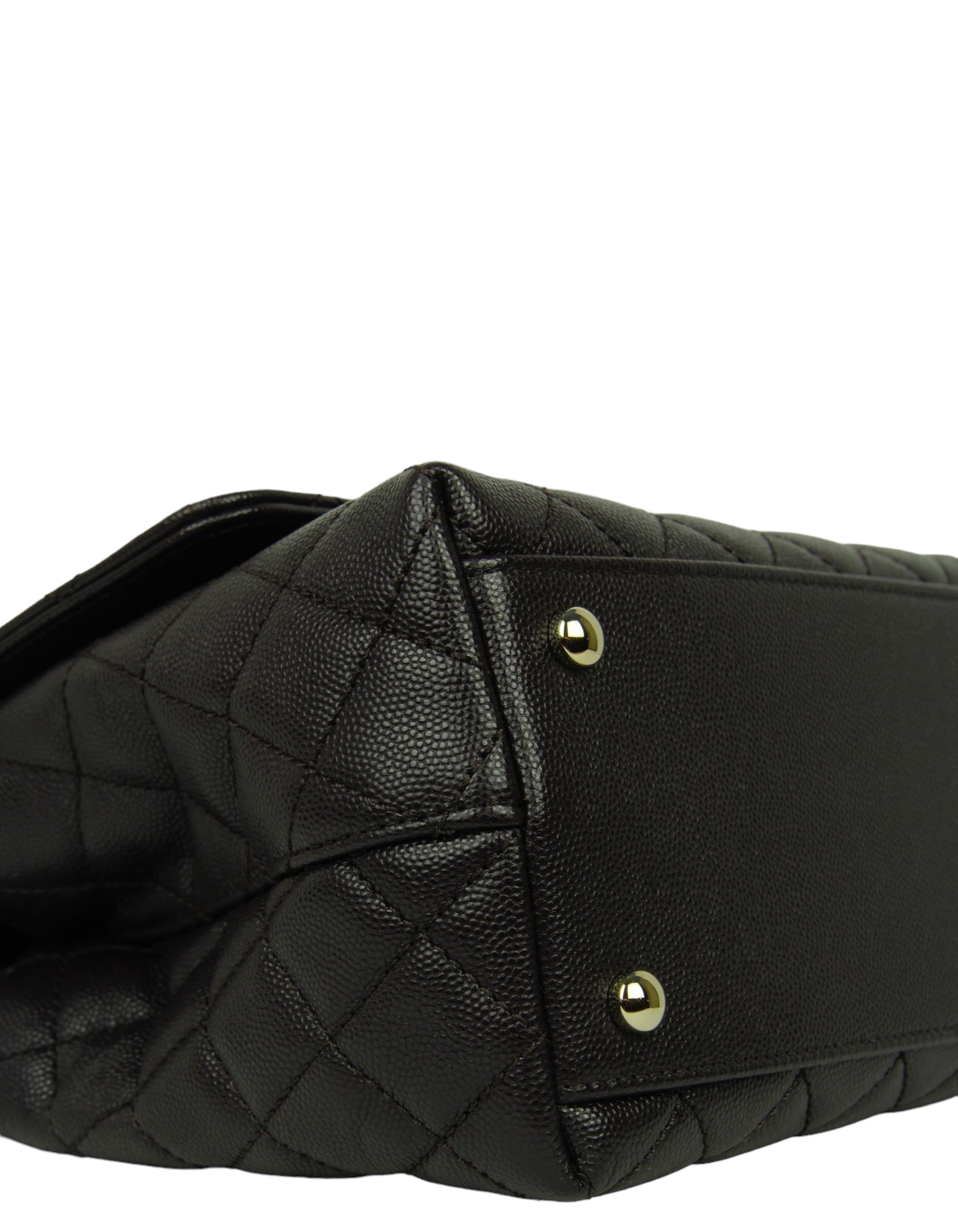 Chanel 2024 Brown Caviar Small Coco Flap Bag - Rovelle Bags