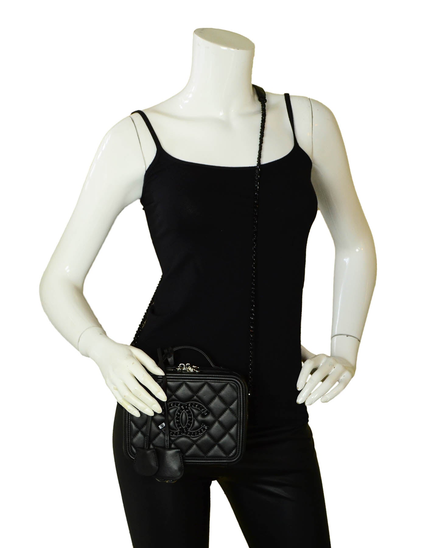 Chanel Incognito SO BLACK Small CC Crossbody Bag - Rovelle Bags