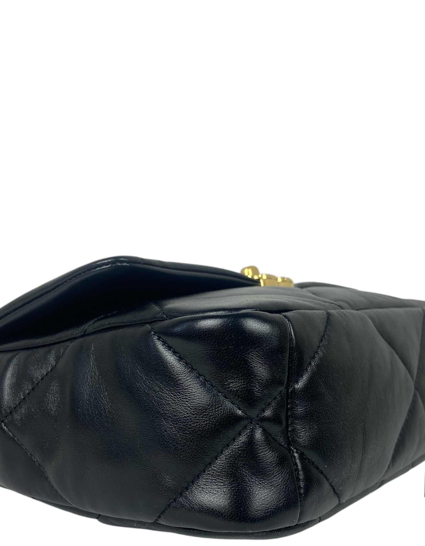 Chanel NWT Black Lambskin Quilted Medium Handbag - Rovelle Bags